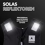 NOARD Schwimmhilfe – Black Edition – 50-70 kg – Schwimmweste für Erwachsene geeignet – 50N Auftrieb – inkl. Solas Reflektoren