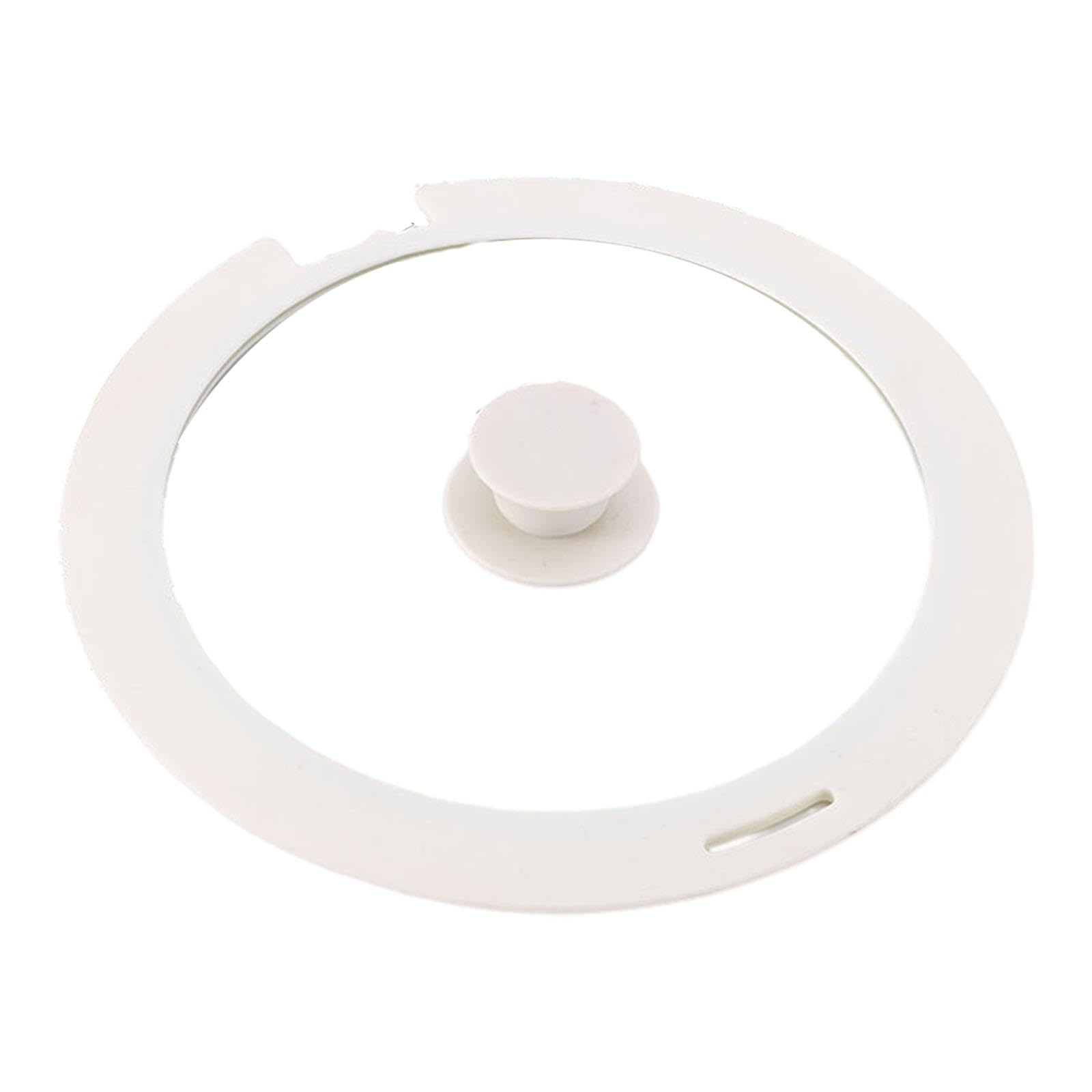 Tapa de Silicona para ollas, sartenes, woks, Tapa de Vidrio, Universal, White M