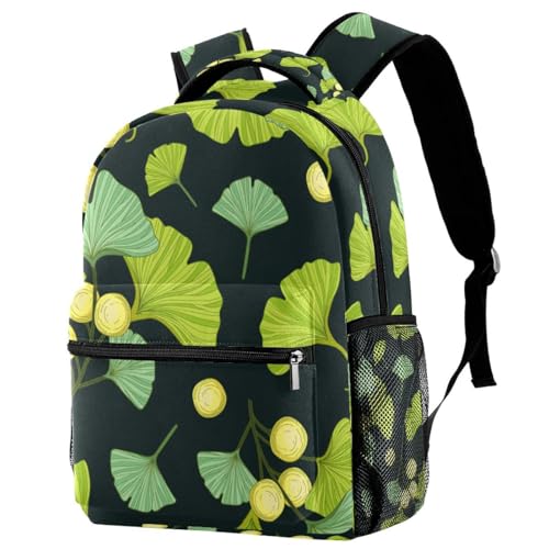 Sac à dos d'école motif Ginkgo Biloba multicolore - Sac de voyage pour fille