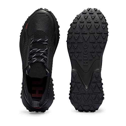 HUGO Men's GO1ST knpu sock trainers with chunky soles and distinctive branding size3