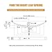 dreamdragon 6K Single Trailer Axle Suspension Kit with 5 Leaf Springs, U-Bolts & Hangers - 6,000lbs Capacity