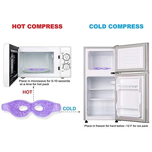 Maschera per occhi in gel, per occhi caldi e