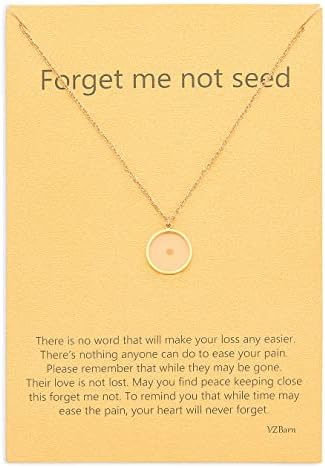 VZBarn Miscarriage Gifts for Mothers Circle Pendant Necklace Comfort Memorial Loss of Baby Women Sympathy Inspirational Jewelry