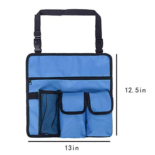 QEES Beach Chair Handy Pocket, Outdoor Chairs Hanging Storage Pouch, Tote Bag Shoulder Side Bag for Camping SND24