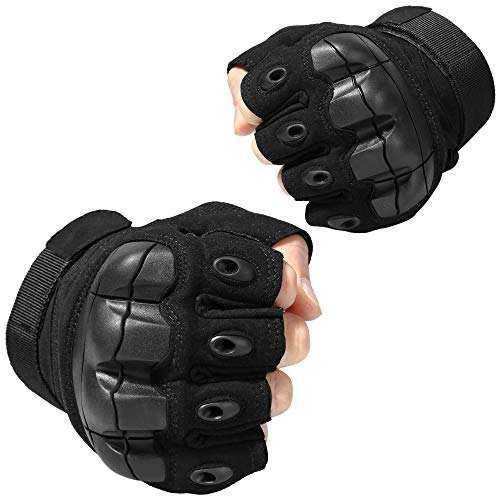 Wtactful A10-WT-BLACK-L Tactical Gloves Military Fingerless Half Finger Gloves thumb #4