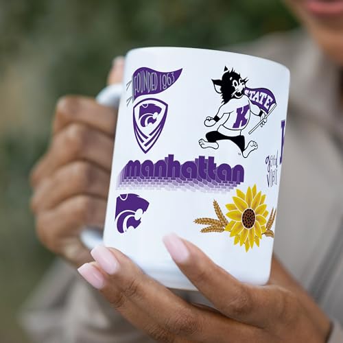 Image of Logo Brands 20 oz Powder Coat Tumbler- Insulated Tumbler with Lid for Water, Iced Tea or Coffee, Smoothie and More