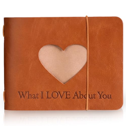 Eaasty What I Love About You Book with Photo Heart