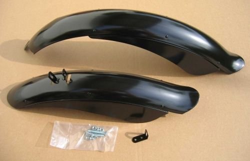 Classic Cycle Kurze Schutzbleche Fender Skirts schwarz 26