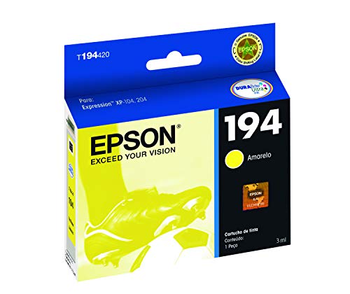 Cartucho de Tinta Original Epson 194 Amarelo T194420 para XP-204 XP-214