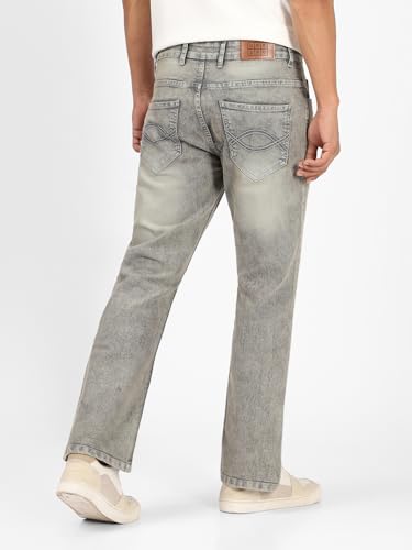 Image of Urbano Fashion Men's Stretch Fit Mid Rise Washed Bootcut Jeans Stretchable