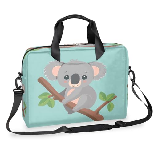 Maletín para portátil con diseño de koala tropical