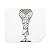Egypt Mummy Horus Snake Hat Cleaning Cloth Screen Cleaner 2pcs Suede Fabric