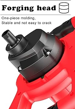 Concrete Mixer Handheld Mortar Mixer 3980W with 6 Speed Adjustment and Stainless Steel Paddle
