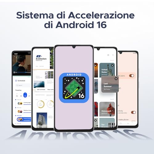 DOOGEE Note 58 Smartphone Android 16, 32GB+128GB/2TB TF Cellulare, 6.75" HD+ 90Hz Schermo, 6250mAh, 16MP+8MP Telefono Cellulare, 4G Dual SIM/Octa Core/Widevine L1/ NFC/OTG/Face ID/GPS, Naturali