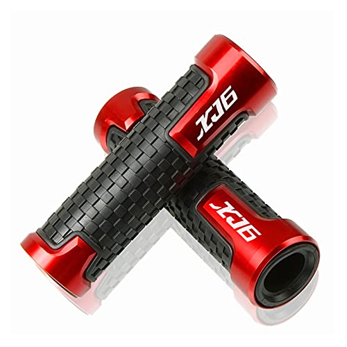 Poignées de guidon de moto 22mm alu CNC bleu finition premium