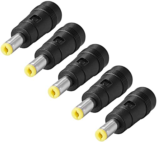 XYWHPGV 5Pcs DC Power Connector Adapter 5.5mmx2.1mm Male to Female Power Jack Coupler Converter for Laptop Interface CCTV Camera Strip Lighting(b20b9 fb39c a2e44 d2f54 7fa13 72f2b