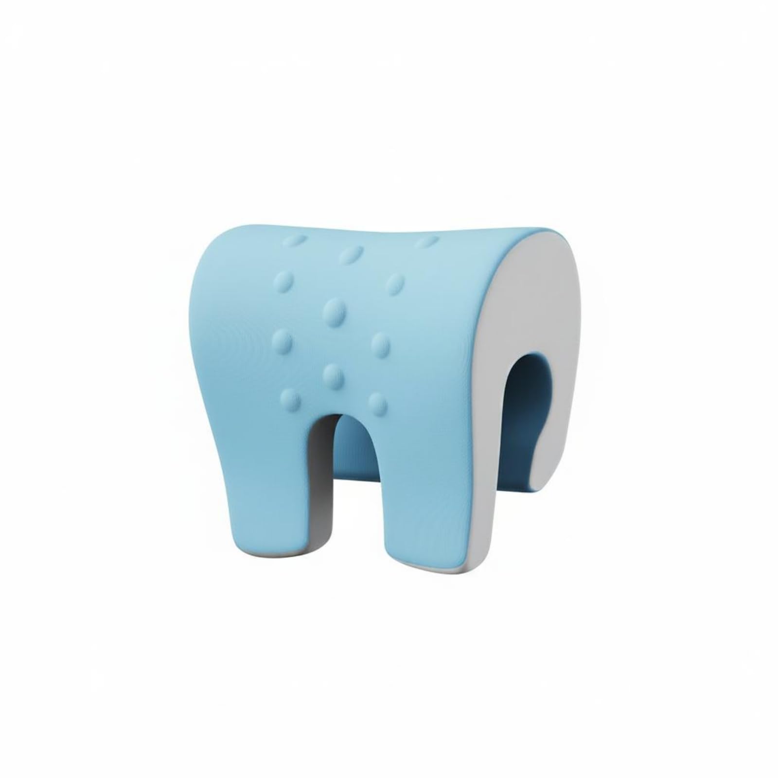 MERISHOPP Sleek Cover Desk Napping Pillow Dotted Texture Desk Rest Pillow Hollow Opening Ergonomic, Blue Gray-image-23