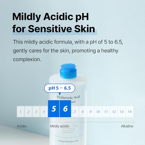 Image of AVCA Hyaluronic Acid Pore Toner - Low pH Facial Toning Water That Hydrates and Moisturizes Sensitive, Dehydrated, Oily Skin, Korean Skin Care (1L /33.8fl.oz)