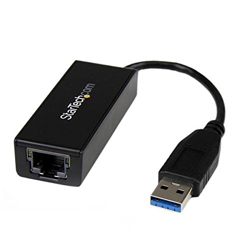 StarTech. com USB 3.0 to Gigabit Ethernet NIC Network Adapter Card RJ45 1 GBPS USBA Black – CABLE ADAPTER (USB 3.0, RJ/45, Male/Female, Black, 5 Gbit/s, 0 – 40 °C)
