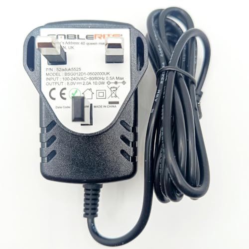 Image of 5v power supply adapter for Cisco SPA504G IP phone - psu plug cable