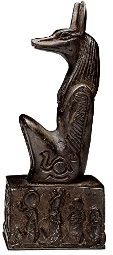 Estatua de Anubis Arrodillado Negra 5 pulgadas miniatura 3