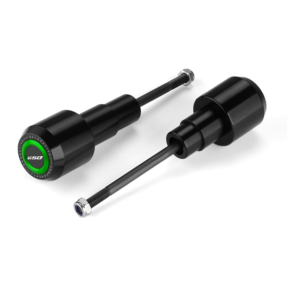 Modeer Sturzpads Für K.awasaki Ninja 650 2017~2024 2025 Motorrad rahmen Slider Antikollisions-Fallschutz Crashpad ninja 650 ninja650 Zubehör (Grün)