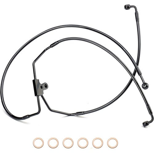 MoKitDora Stainless Steel Brake Line Kit for 12" Monkey Bagger Bars