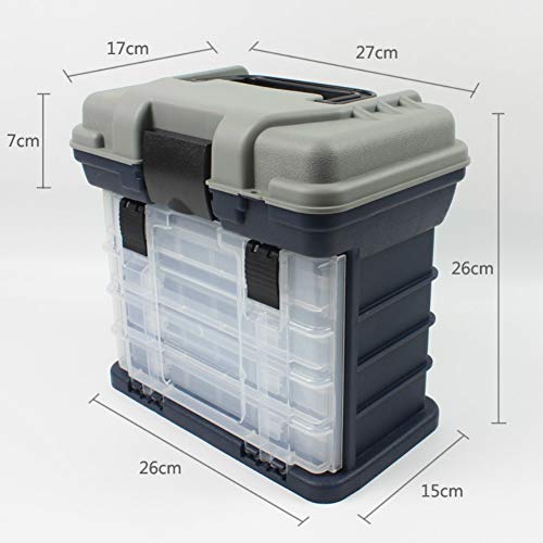 Boîte de rangement portable avec 4 compartiments réglables contre les chocs - 3