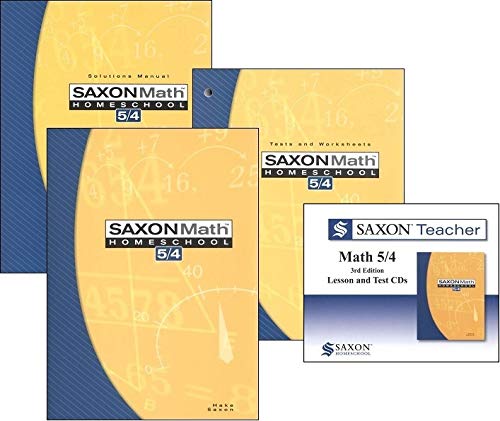 Saxon 5/4 KIT and Lesson and Test CDs for 5/4: John Saxon and Stephen ...