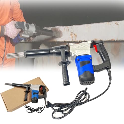 SATSAT Scrostatore ad Aghi Elettrico da 1100 W, Scalpello ad Aghi Elettrico Scalpello a Getto Manuale per la Rimozione di Ruggine, Scorie di Saldatura e Vernice, Alta Efficienza/Alte Prestazioni