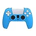 Produktbild 2 Stück Ps5-Controller-Skins, rutschfeste Silikonhaut Ps5-Controller-Griffabdeckungen, hautfreundliche weiche Schutzhülle für Playstation 5 Staubdichter, haltbarer Controller-Griff-Blue