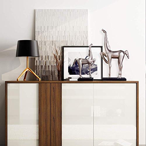 Liushi Sculptures Statues Resin,Art Home Decor Abstract Horse Decoration Home Decoration Horse Statue Indoor Outdoor Art Decor-Abstract Pair Of Horses 19.7Inch #TOP4