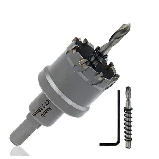 Rannb 38mm/1.5 Inch Hole Saw Carbide Tipped Hole Saw for Cutting Stainless Steel Plate, Iron, Steel