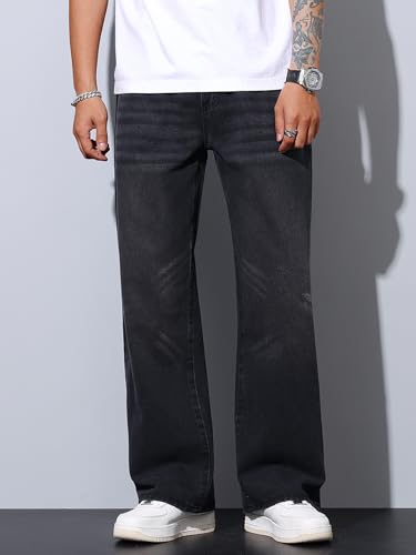 Baggy Jeans for Men Super Wide Leg Jeans Street Style Hip Hop Skater Denim Pants Streetwear2