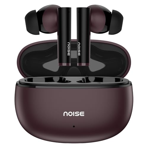 Noise Newly Launched Buds VS501 in Ear Truly Wireless Earbuds with 50H of Playtime, Quad Mic ENC, 10Mm Driver, Dual Device Pairing, Dual Color Tones, BT V5.3 (Plum Wine)