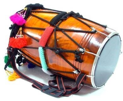 Sai Enterprises Standard Punjabi Bhangra Dhol with Free Padded Carry Bag – Traditional Wooden Dhol, Nickel Finish-image-41
