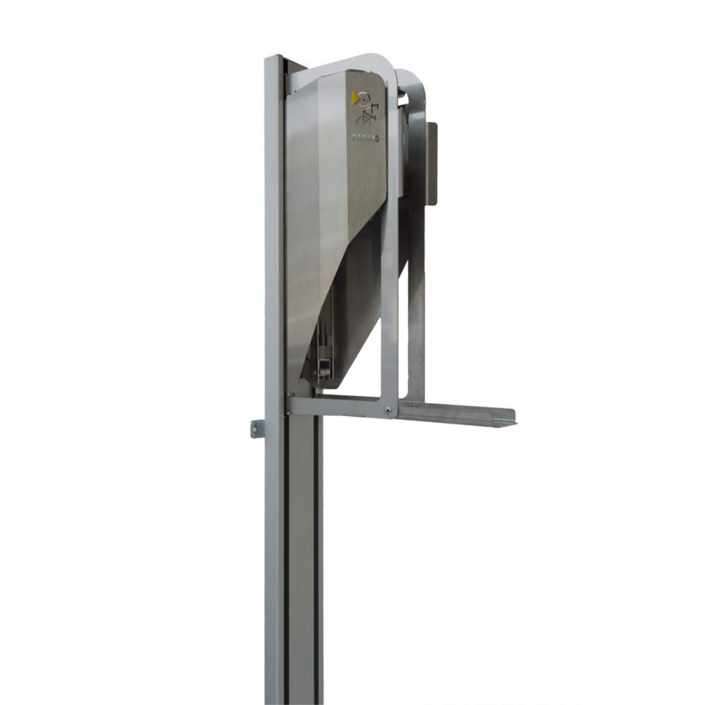 Parkis Fahrradständer Lift automatisch bis 40% Platz ersparend Fahrrad parken (Stainless Steel) Auto & Motorrad