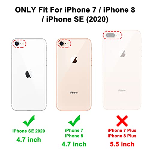 Pixiu Compatible For Iphone Se 2022/2020, Iphone 8 And Iphone 7 4.7-Inch Case Built With Screen Protector, Lightweight And Stylish Full Body Shockproof Protective Rugged Tpu Case #TOP6