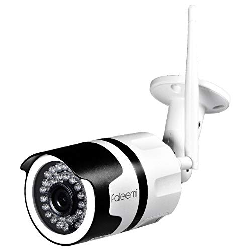 Faleemi HD Outdoor/Indoor Weatherproof WiFi Security Camera, Front Door IP Bullet Video Surveillance
