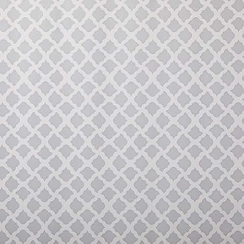 Magic Cover Adhesive Vinyl Paper, Multi-Functional Shelf Liner for Lining Drawers and Shelves, Waterproof and Durable, 18" x 20', Talisman Glacier Gray Cover