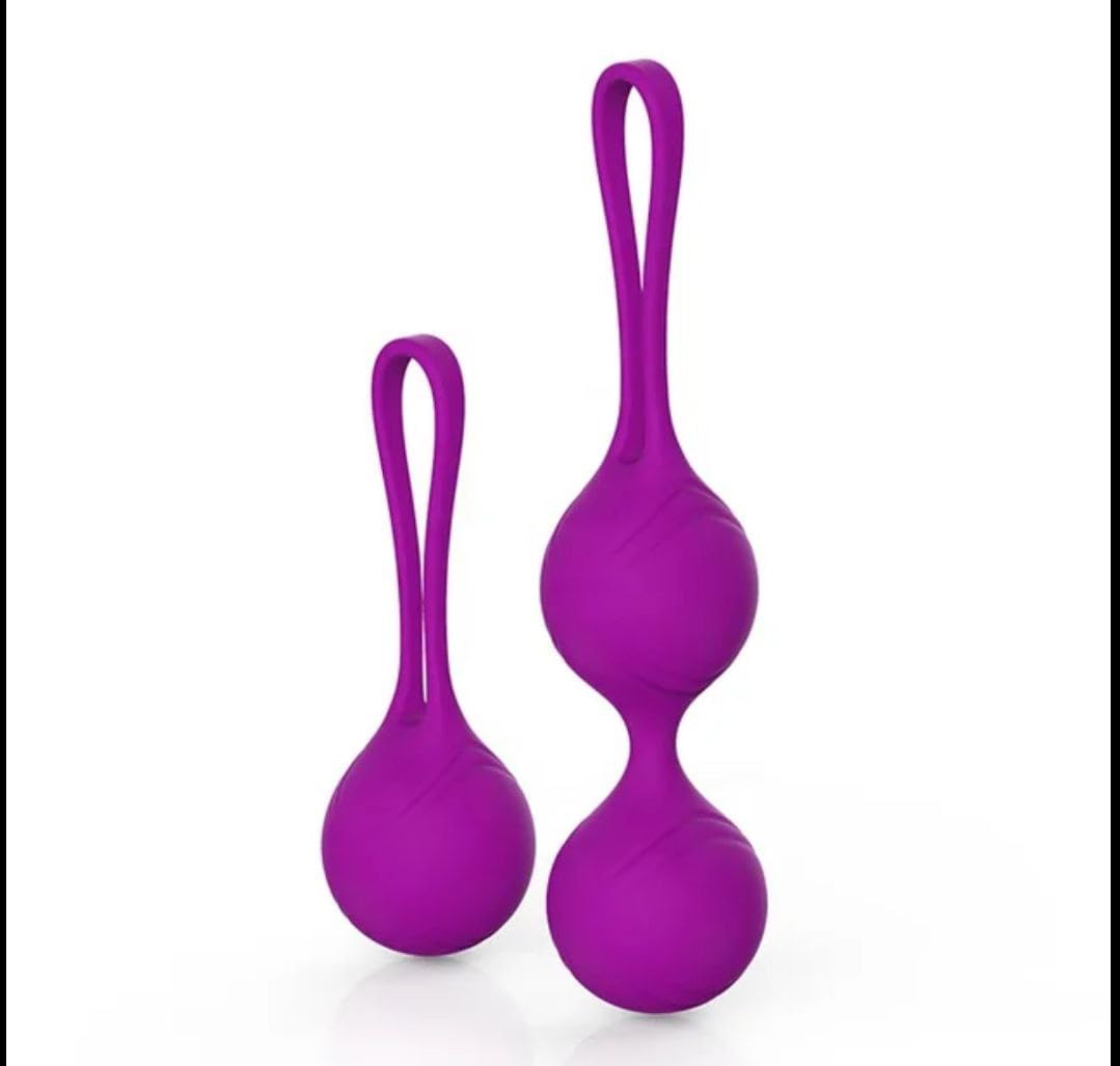 Palline Keger in silicone medico cinese 3 in 1. Palle pelviche. Esercizio di controllo della vescica e rafforzamento della parete pelvica. Rosa