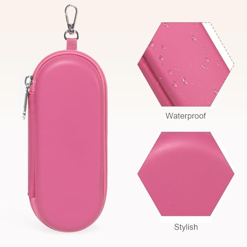 Image of Double Eyeglasses Case, Dual Glasses Sunglasses Organizer with Zipper Closure, Eyewear Storage Box for Men Women Travel