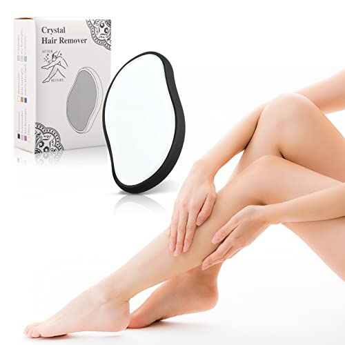 Crystal Hair Eraser, Painless Bleame Hair Removal Tool for Arms Legs Back, Fast & Easy Exfoliate Hairo Crystal Hair Eraser for Men and Women