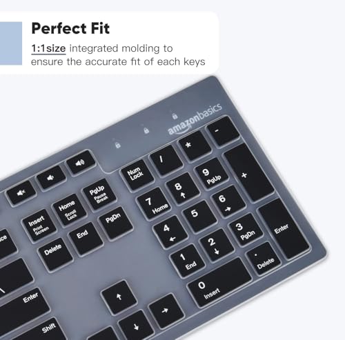 Protector de teclado DAMMOMKO compatible con Amazon Basics US QWERTY miniatura 6