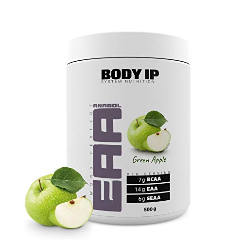 BODY IP Simons Perfect EAA | Green Apple | essentielle Aminosäuren für den Muskelaufbau | enthält alle EAAs, SEAAs und BCAAs | 500g