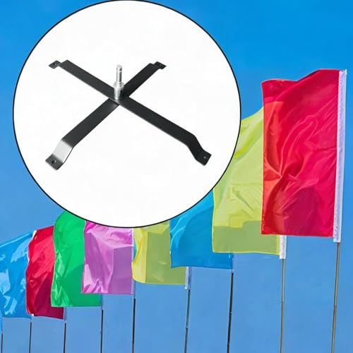 Socle pour mât de drapeau publicitaire stable et facile à transporter