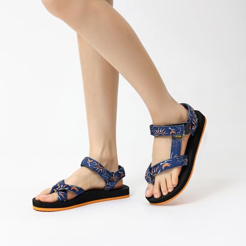 Image of Sport Walking Water Sandals for Women with Arch Support & Adjustable Straps Platform Sandals Women Height Increase