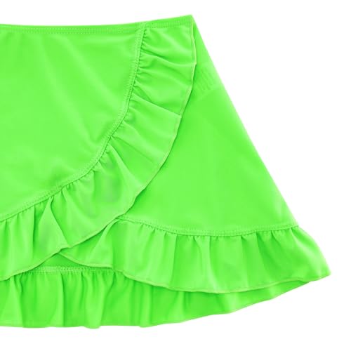 Image of ALISISTER Girls Swimsuit 3 Piece Bathing Suits Summer Bikini Tankini Sets with Cover Up Skirt for 4-12 Years