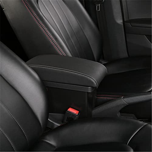YFBH Box Bracciolo Auto Doppio Strato USB per Peugeot 2008 2019-2024 Box Portaoggetti Centrale Auto Box Bracciolo Generale Console bracciolo Scatola Braccioli Portaoggetti(Colore 1
