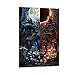 Produktbild DRAGON VINES Bloodborne Dark Souls 3 Demon Soul Dark Souls Artorias Leinwand-Poster und -drucke, 40 x 60 cm